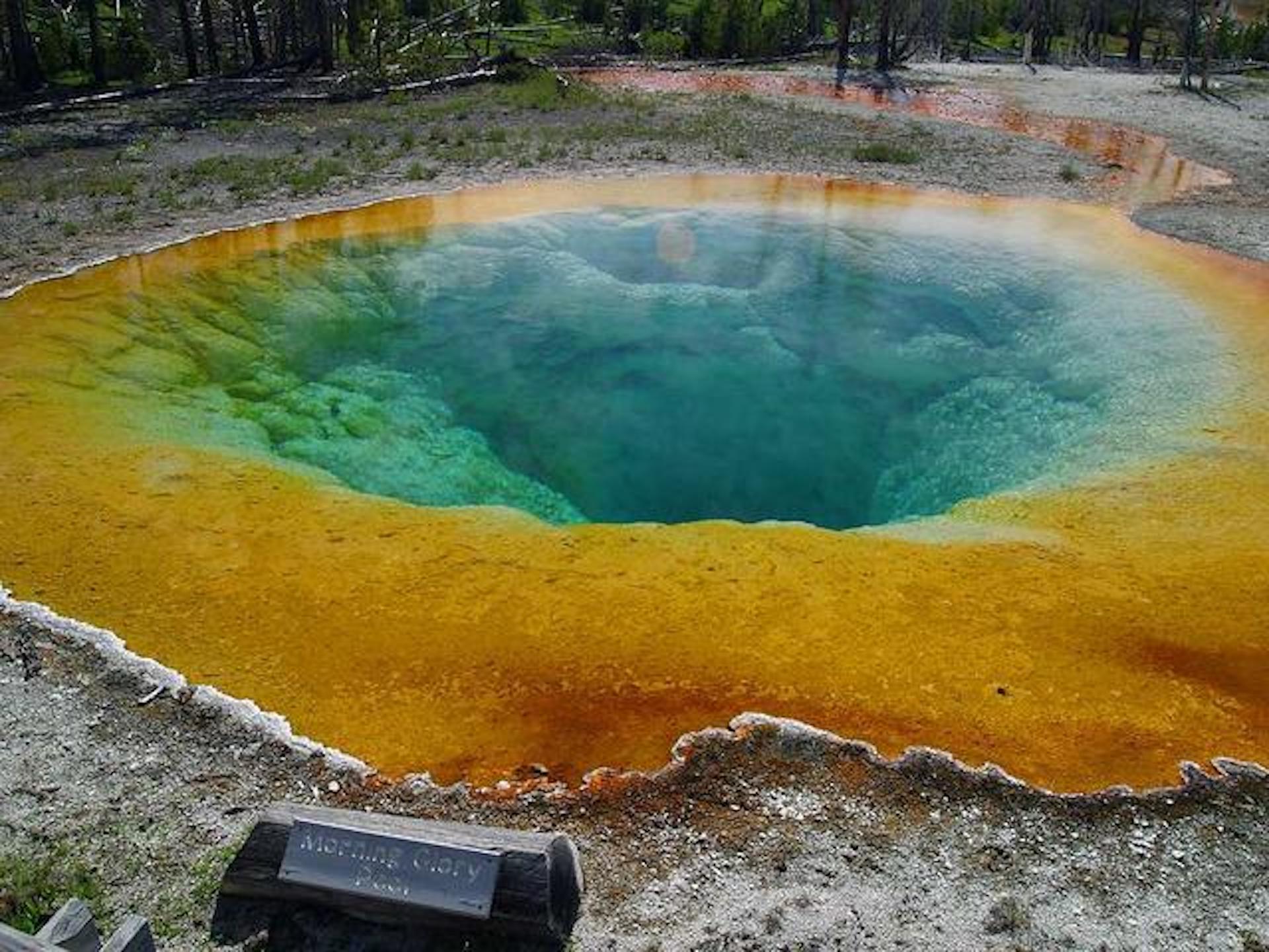 Самые большие водоемы на планете это. Йеллоустоун озеро утренней славы. Йеллоустонский национальный парк озеро утренней славы. Озеро утренней славы, национальный парк Yellowstone в США. Озеро утренней славы в национальном парке Йеллоустоун США.