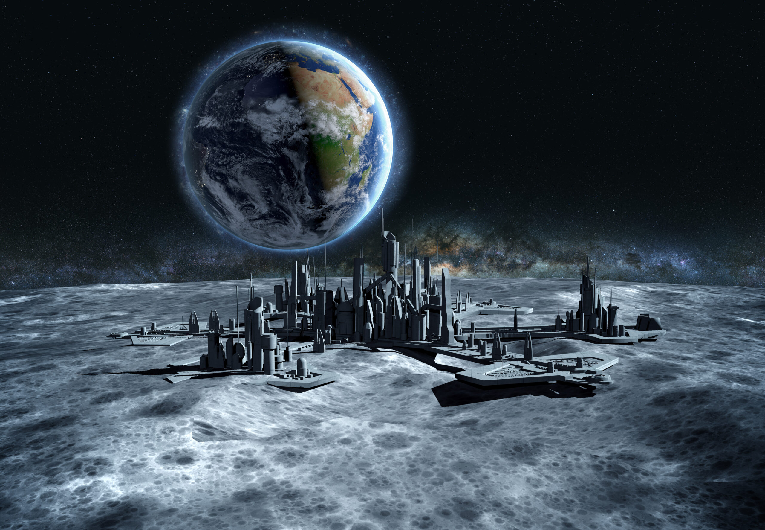На луне были города. Город на Луне. Колония на Луне. Колонизация космоса. Колонизация Луны.