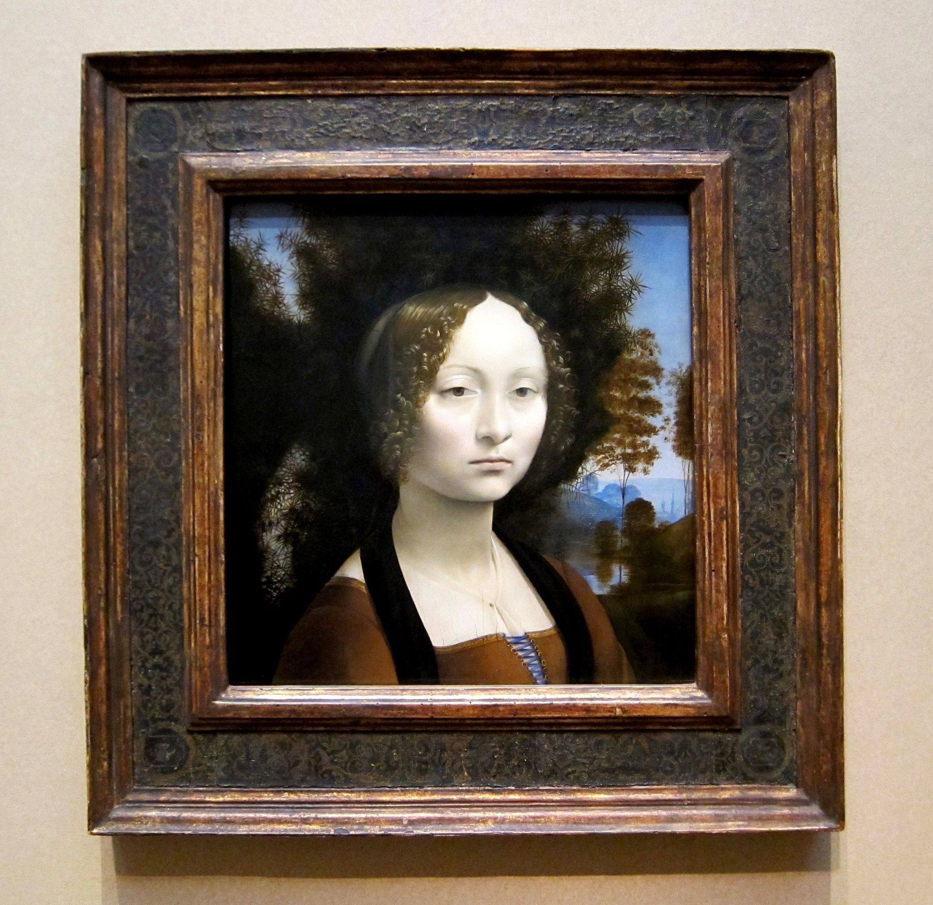 Ginevra de&rsquo; Benci, muza Rena&#537;terii. Imortalizat&#259; de Leonardo &icirc;n singurul s&#259;u tablou aflat &icirc;n Americi