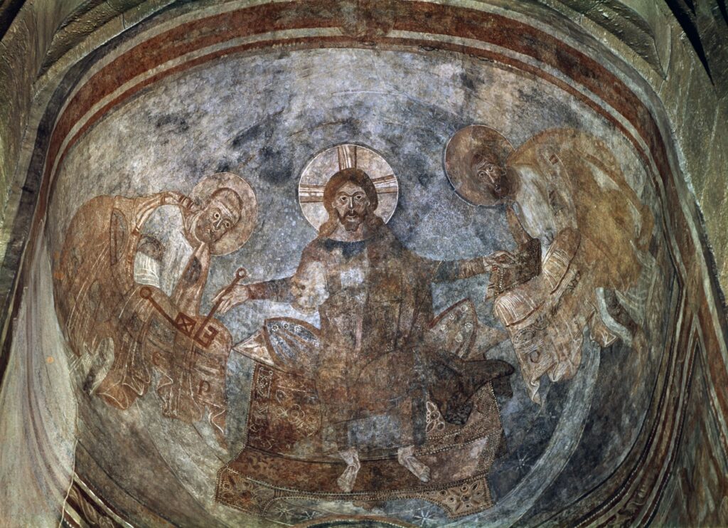 Frescă rară cu Iisus tânăr descoperită într-un mormânt de lângă Iznik