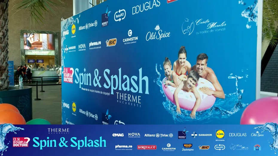 Cum a fost atmosfera la „Spin & Splash by CSID.ro”. Două zile de sport, joacă, sănătate și surprize la THERME București