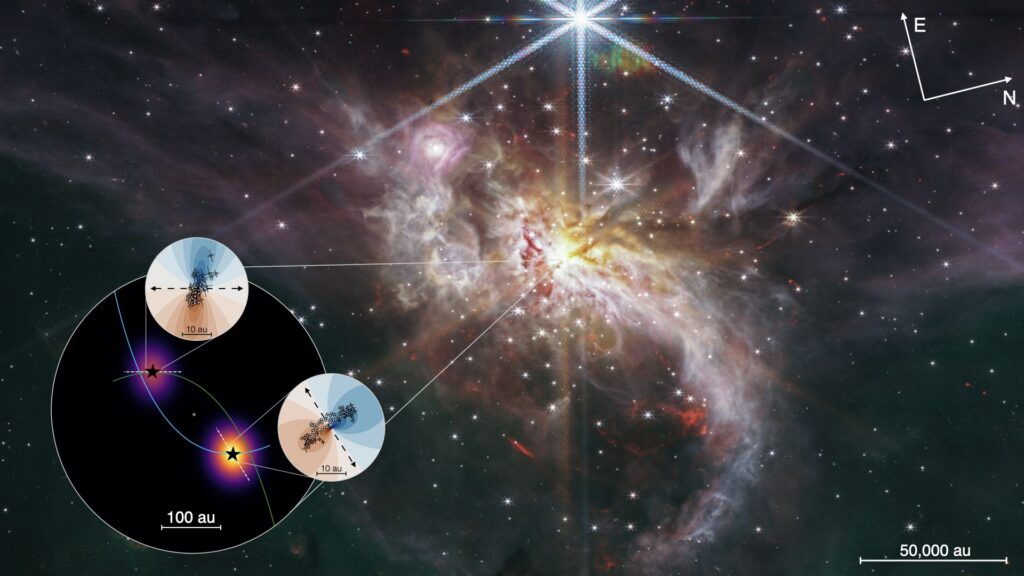 Astronomii au descoperit două stele care au format un sistem binar cu doar 60 de ani în urmă