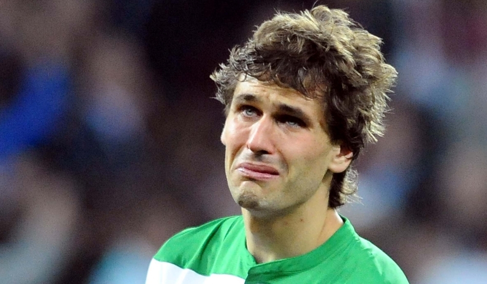 Fernando Llorente plange la finalul partidei cu Atletico Madrid din finala Ligii Europa