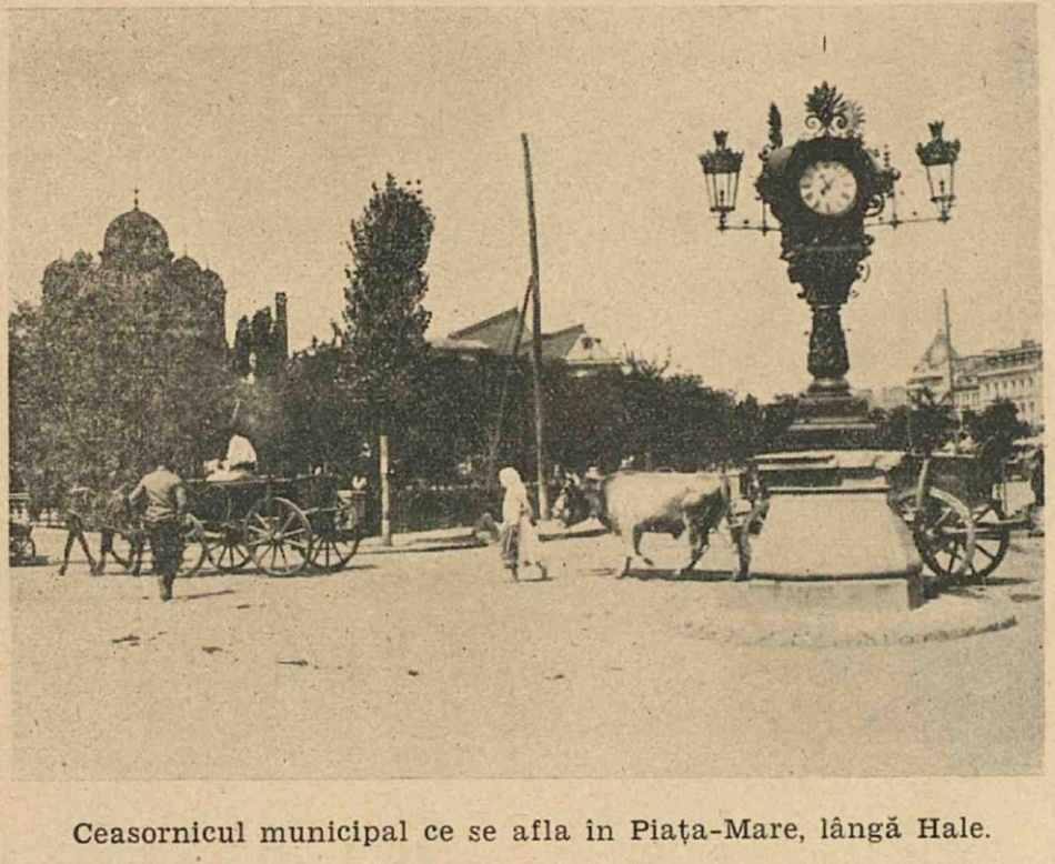 Ceasornic din Piaţa Mare (actuala Piaţa Unirii)