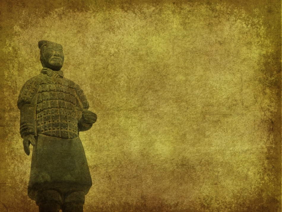 Soldat de teracotă din mormântul imperial