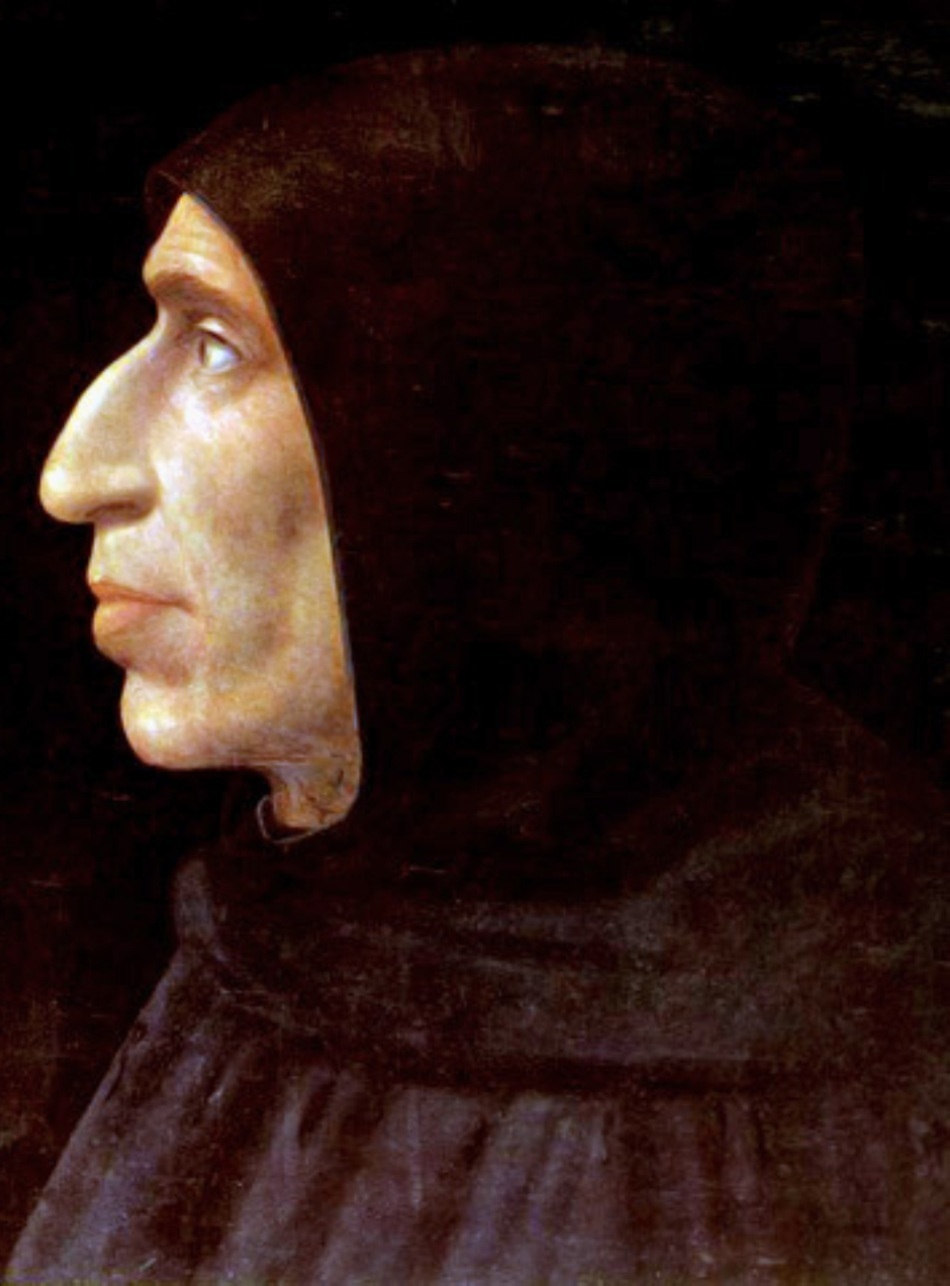 Reprezentare de epocă a călugărului Girolamo Savonarola