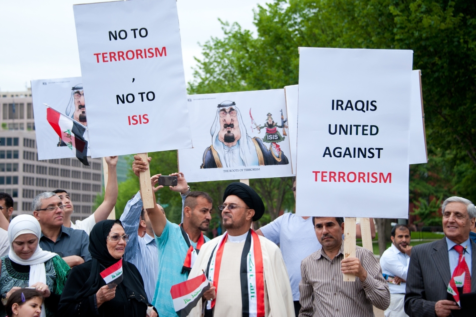 Demonastraţie contra ISIL la Bagdad