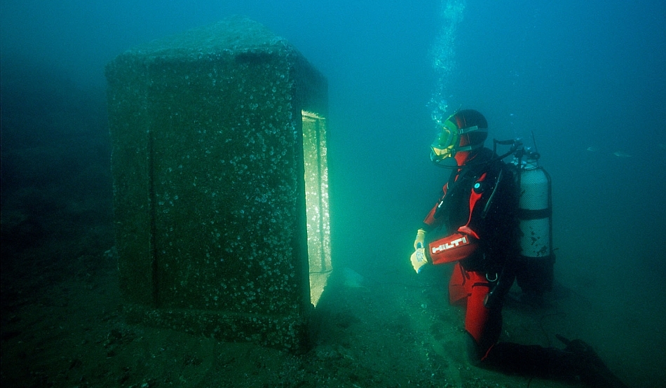 Heracleion a dispărut sub Marea Mediterană acum 1.200 de ani / Foto: © Franck Goddio