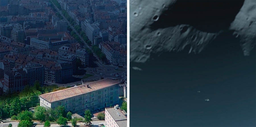 Imagini inedite: Pământul sub umbra lunii marţiene