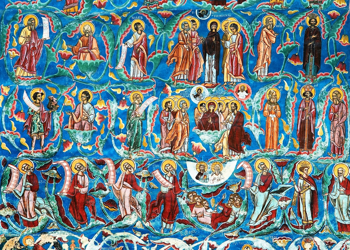 Detaliu surprins în mănăstirea Moldoviţa