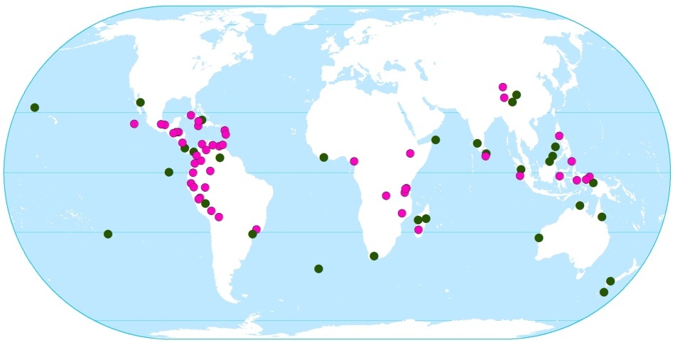 (Harta „celor mai de neînlocuit situri”)