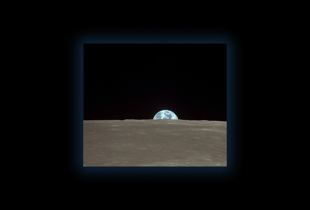 Răsăritul Pământului văzut de pe Lună