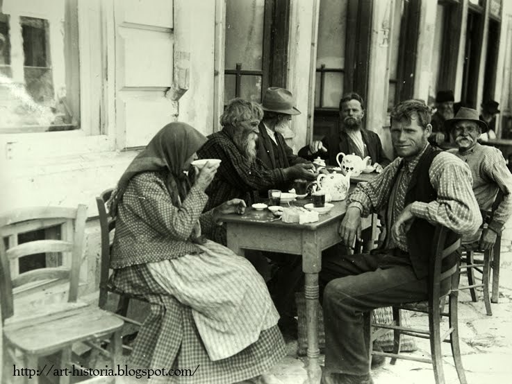 Lipoveni la ceainărie în Dudeşti (1924)