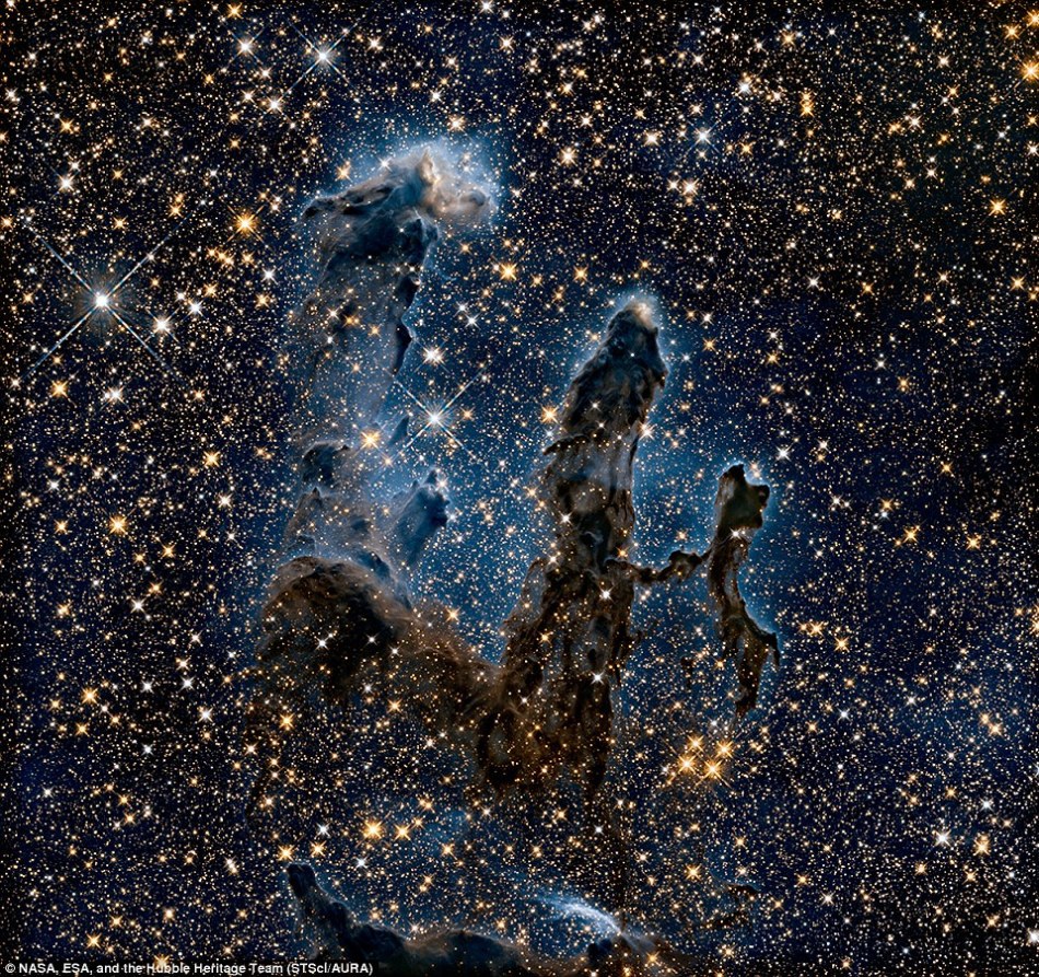 „Stâlpii Creaţiunii, în infraroşu - 2014