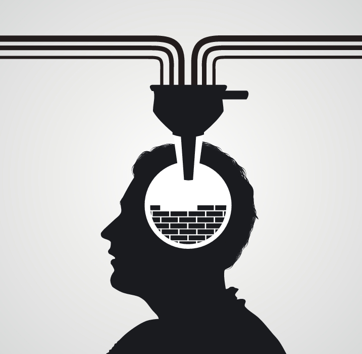 Imagine simbolică asupra programării mentalului omenesc cu idei fixe