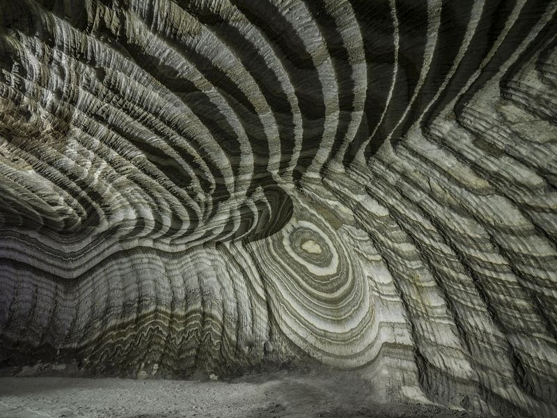 Mina de sare din Realmonte, Sicilia. 