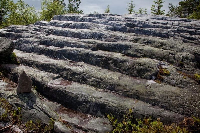 Stâncile neobişnuite de la Vottovaara. 