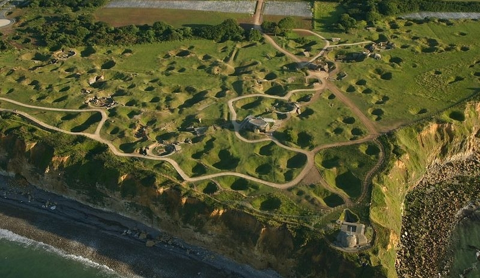 Ridden Cliffs of Pointe du Hoc