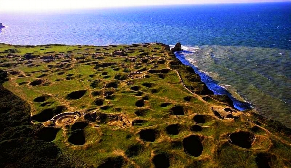 Ridden Cliffs of Pointe du Hoc