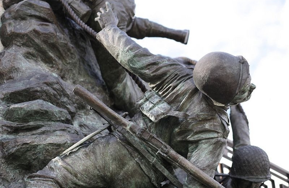 Ridden Cliffs of Pointe du Hoc