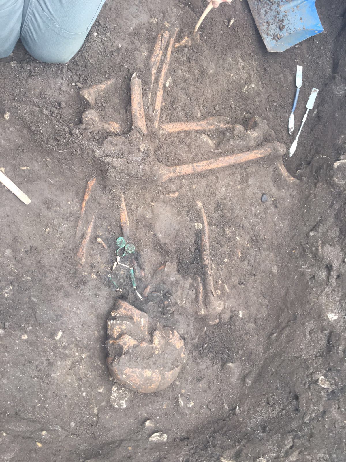 Mormânt vechi de 5000 de ani, descoperit în Prahova / Foto: Mediafax