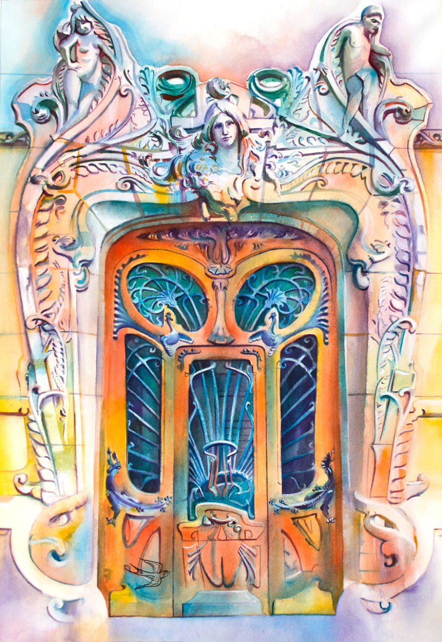 Uşile pictate de un artist ucrainean 