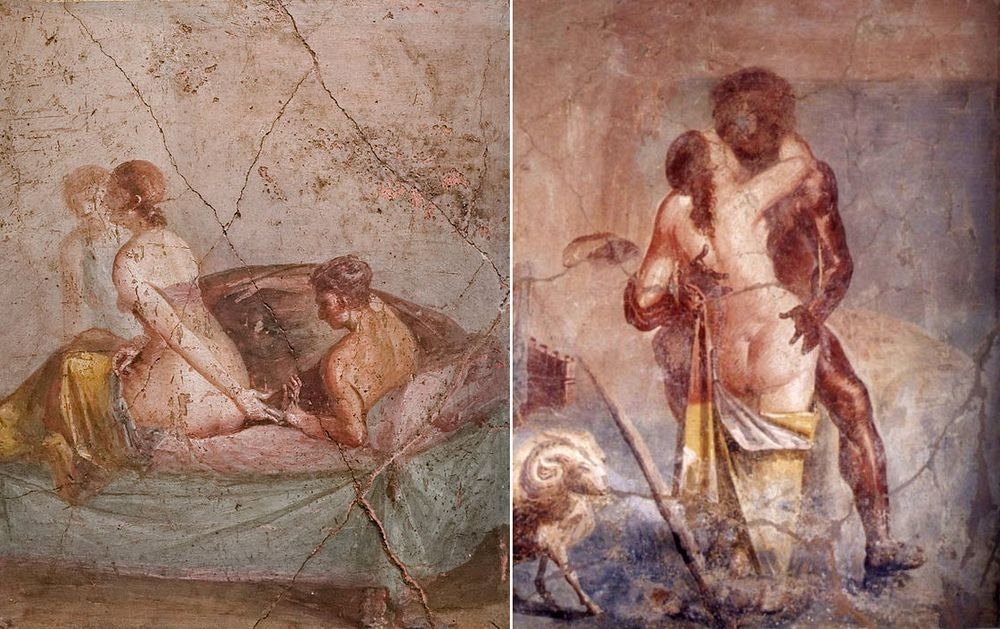 Frescele erotice din Muzeul Secret din Napoli i-a uimit pe conducătorii vremii