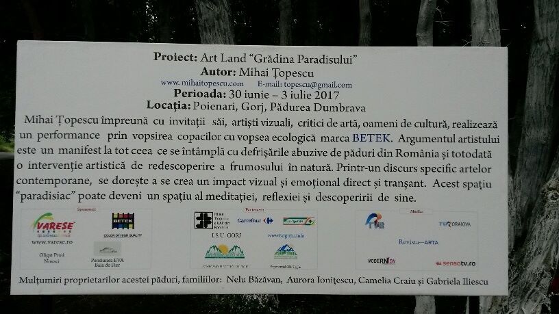 Manifest artistic împotriva defrişării pădurilor