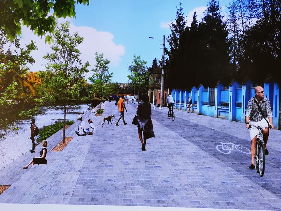 Malurile Someşului, transformate în alei pietonale
