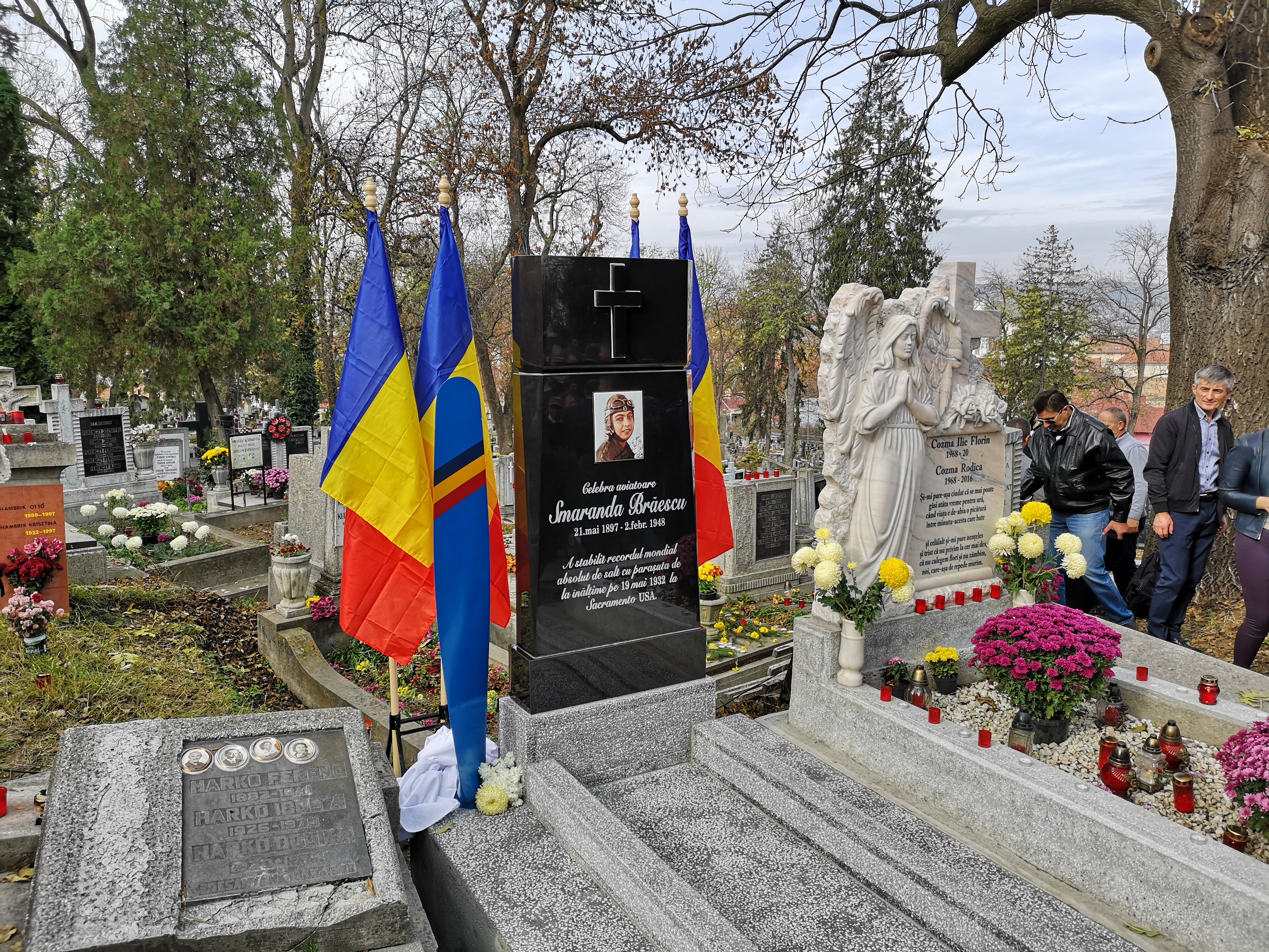 Monument închinat pilotului Smarandei Brăescu