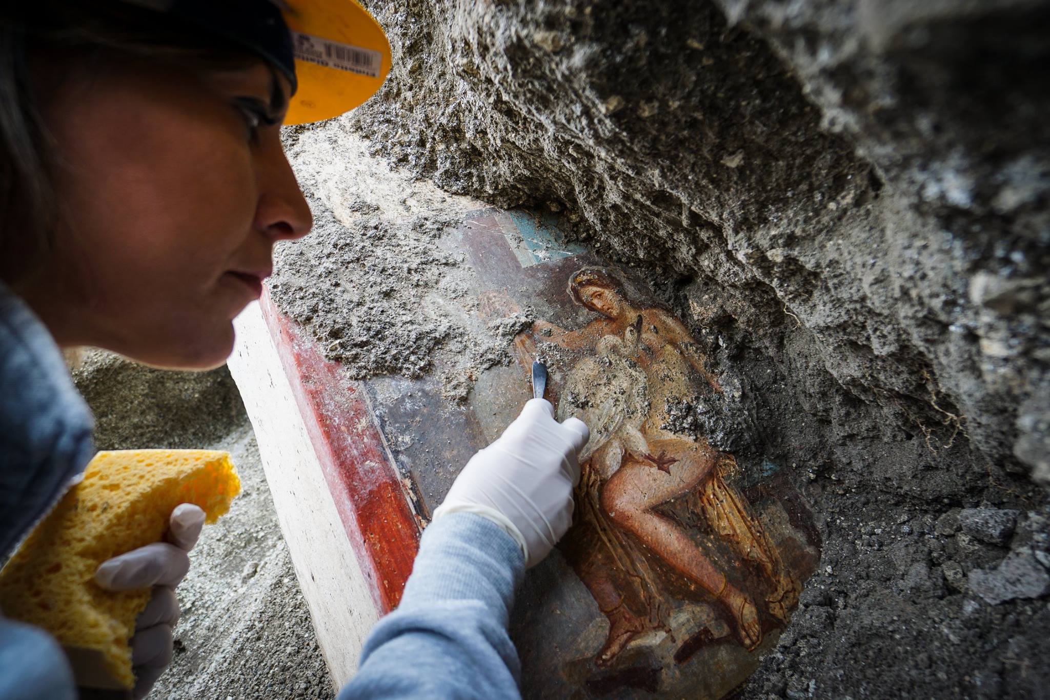 Fresca unei regine ”senzuale” descoperită în Pompeii